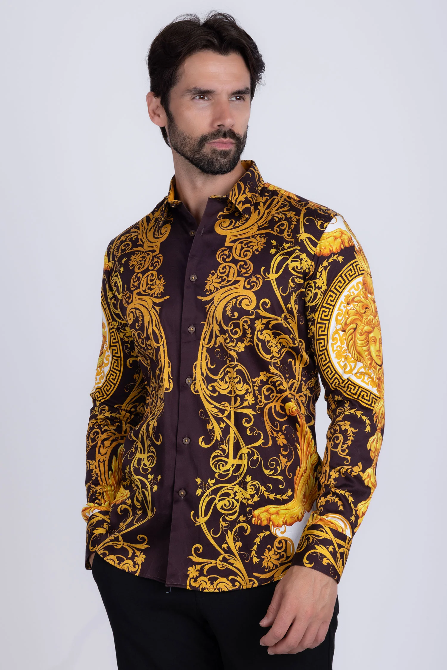 Andre Baroque Rhinestone Long Sleeve Shirt - Image 8