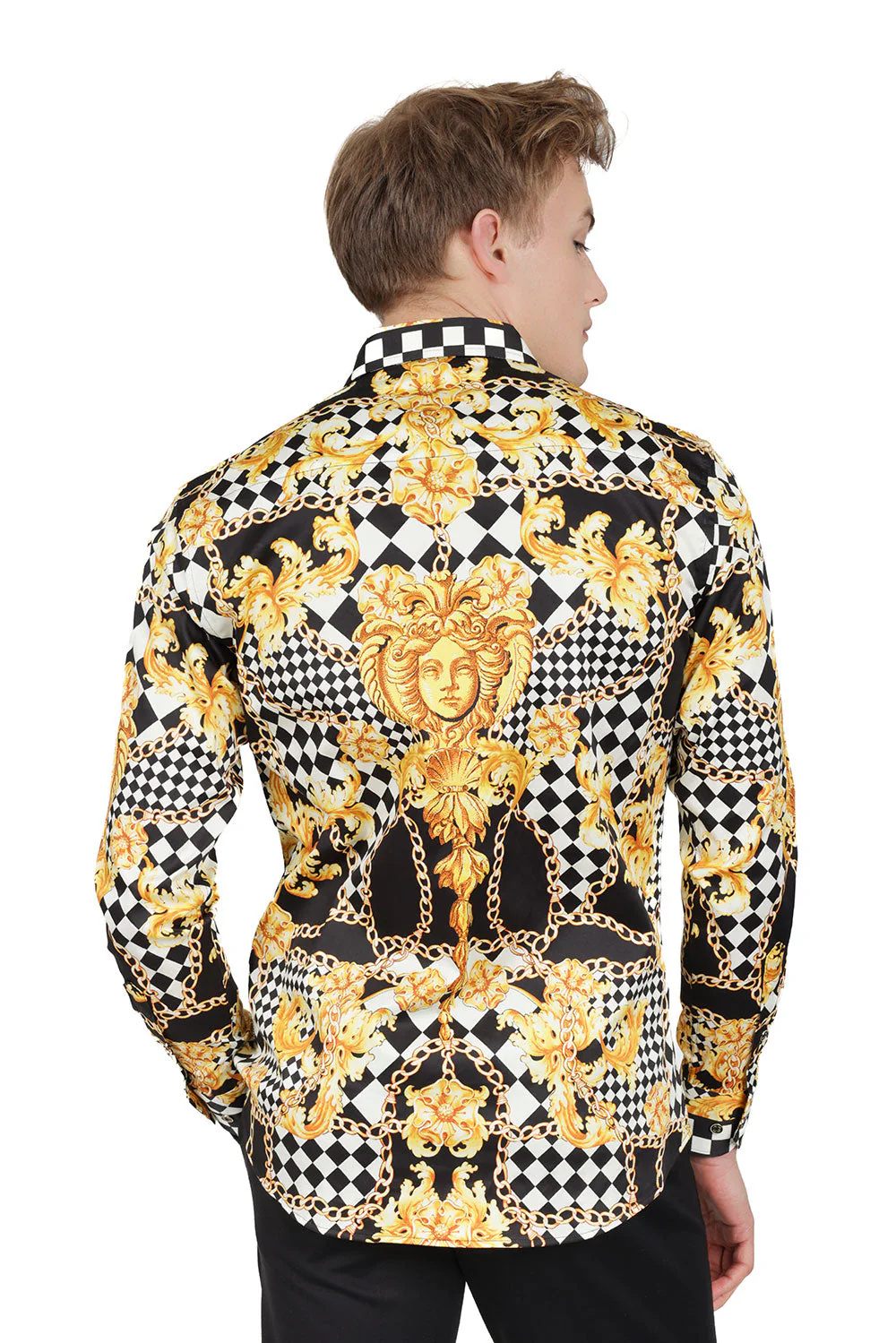 Baroque Checker Long Sleeve Shirt - Image 5