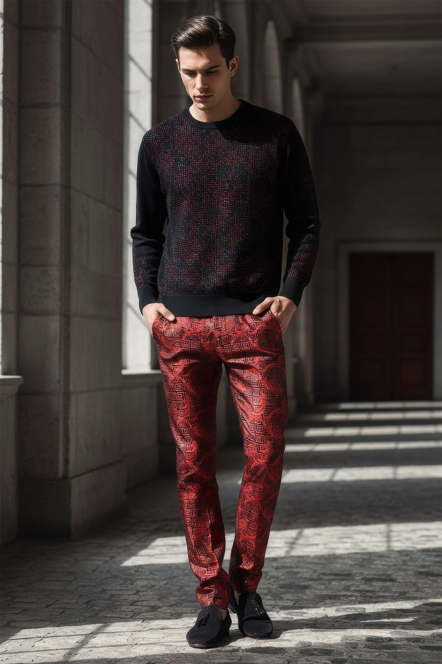 FLORAL GREEK Pants - Image 4