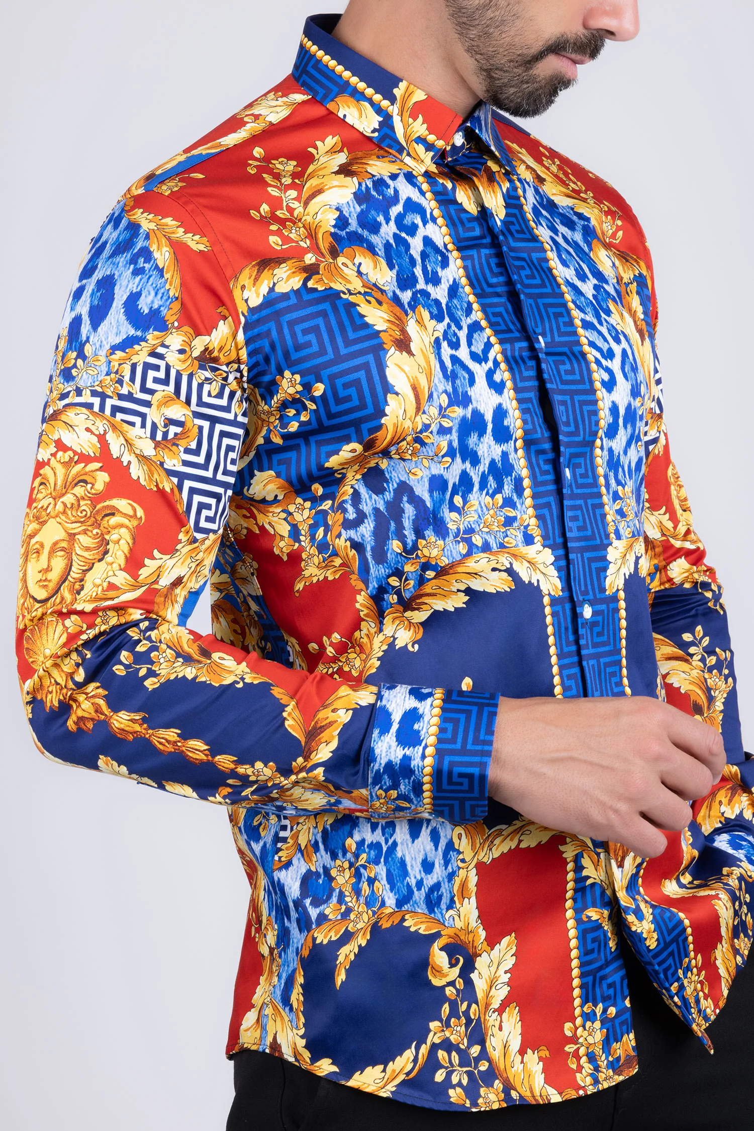 Leopard Baroque Long Sleeve Shirt - Image 8