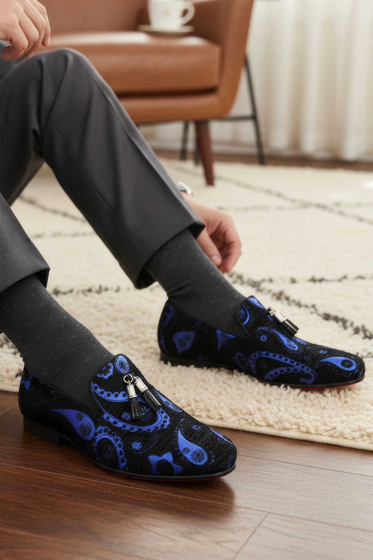 Luscious Paisley Tassel Loafers - Image 3