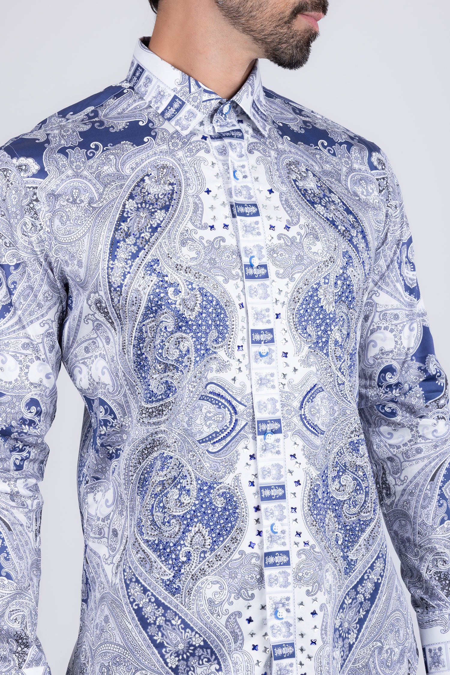 Paisley Rhinestone Long Sleeve Shirt - Image 11