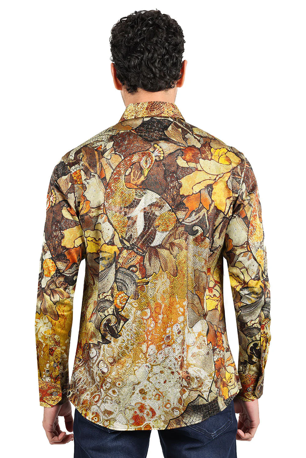Roma Peacock Rhinestone Long Sleeve Shirt - Image 6