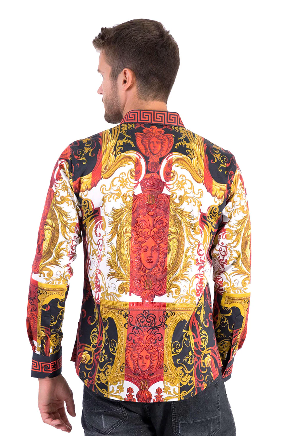 Baroque Era Rhinestone Long Sleeve Shirt - Image 4