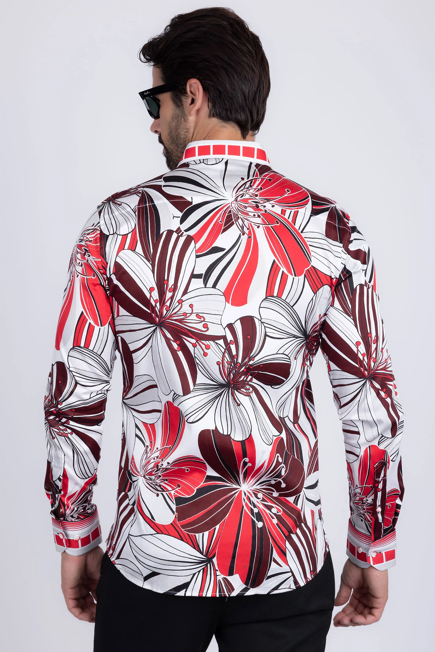 STRIPE FLORAL Long Sleeve Shirt - Image 11