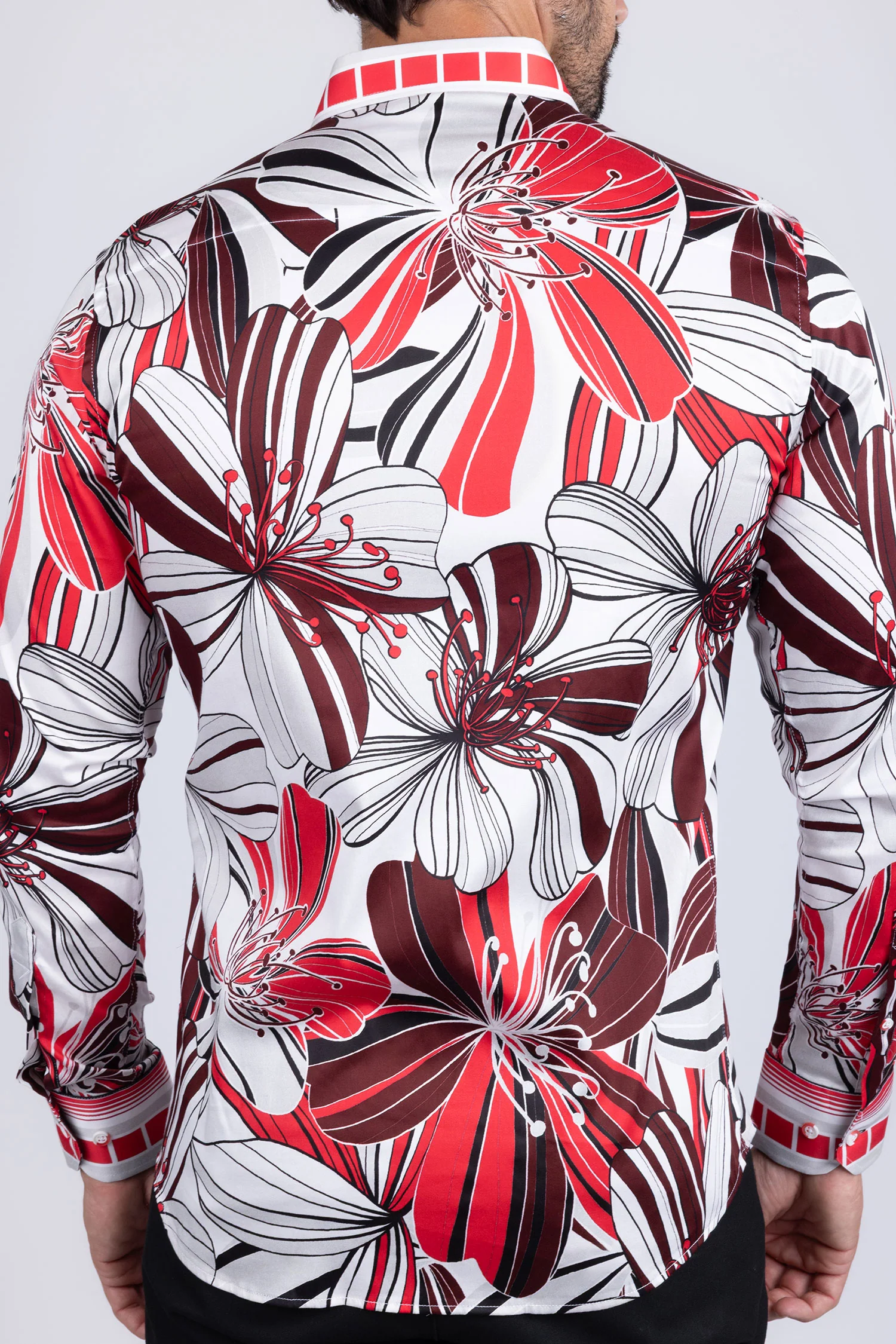 STRIPE FLORAL Long Sleeve Shirt - Image 12