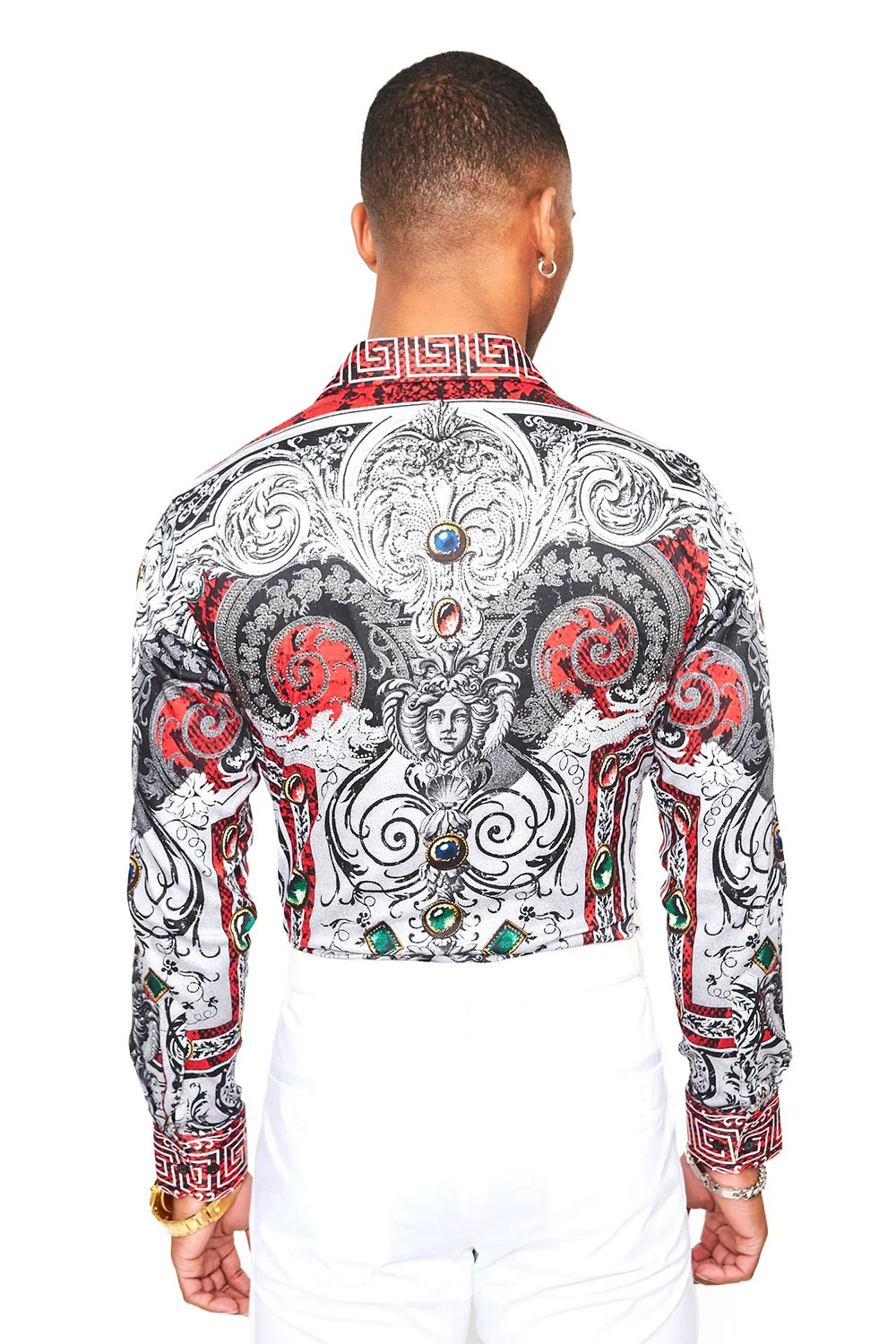Summer Night Rhinestone Long Sleeve Shirt - Image 15