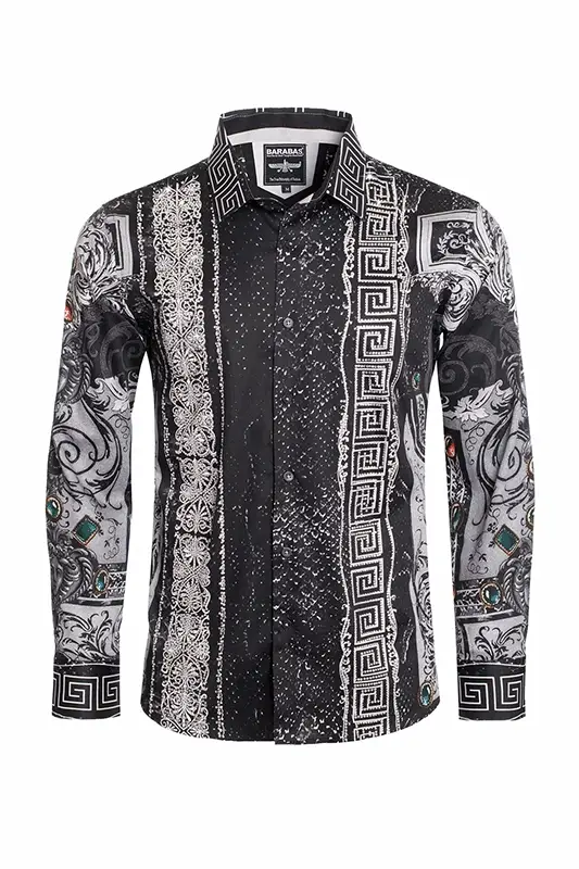 Summer Night Rhinestone Long Sleeve Shirt - Image 7