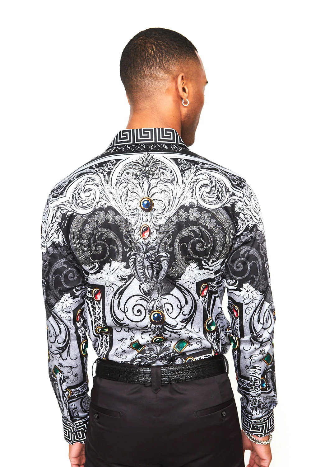 Summer Night Rhinestone Long Sleeve Shirt - Image 9